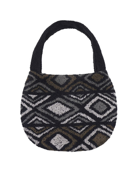 ダイヤ柄プードルハンドバッグ / BEF07626WA – satoseni online store