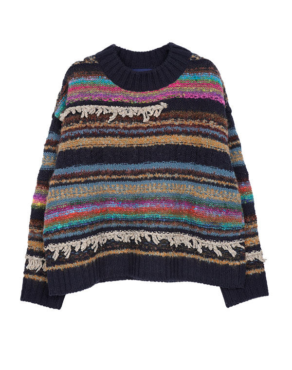 
                  
                    Load image into Gallery viewer, MIX ボーダープルオーバー / BEF07627WA
                  
                