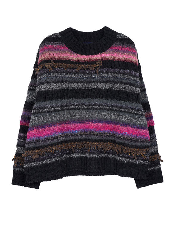 
                  
                    Load image into Gallery viewer, MIX ボーダープルオーバー / BEF07627WA
                  
                