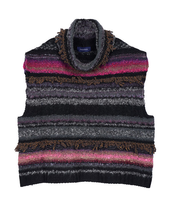 
                  
                    Load image into Gallery viewer, MIX ボーダーベスト / BEF07628WA
                  
                