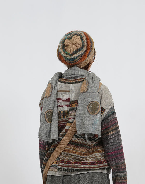 
                  
                    Load image into Gallery viewer, MIX ボーダーニット帽 / BEF07629WA
                  
                