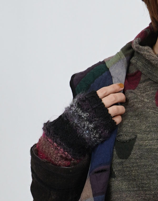 
                  
                    Load image into Gallery viewer, MIXボーダーアームウォーマー / BEF07630WA
                  
                