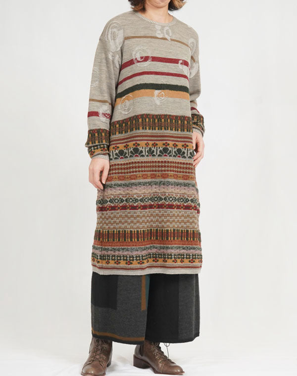 
                  
                    Load image into Gallery viewer, MIX ジャカードワンピース / BEF07603WA
                  
                