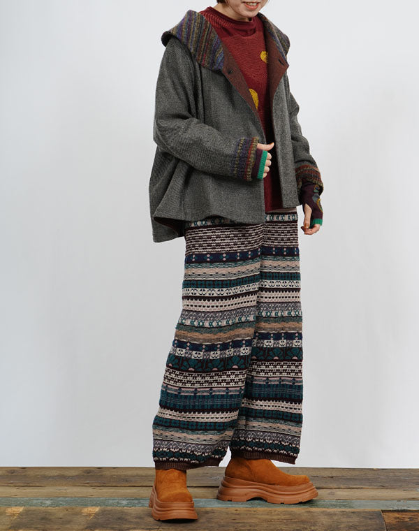 
                  
                    Load image into Gallery viewer, サボン柄プルオーバー / BEF07636WA
                  
                