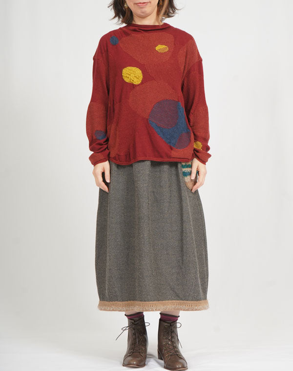 
                  
                    Load image into Gallery viewer, サボン柄プルオーバー / BEF07636WA
                  
                