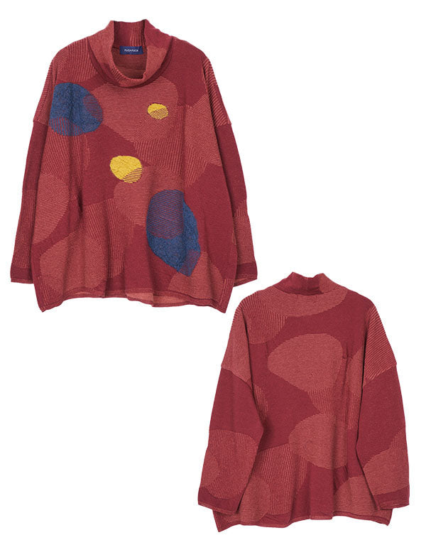 
                  
                    Load image into Gallery viewer, サボン柄ワイドプルオーバー / BEF07637WA
                  
                