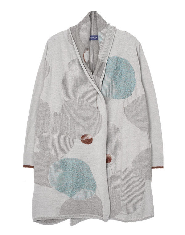 
                  
                    Load image into Gallery viewer, サボン柄ロングカーディガン / BEF07638WA
                  
                