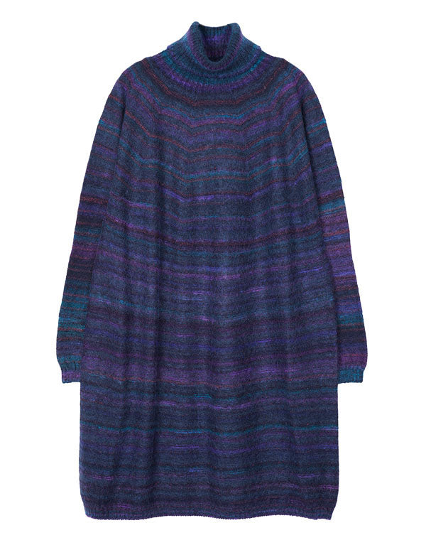 
                  
                    Load image into Gallery viewer, カラーグラデーションシームレスタートルネックチュニック / BEF07645WA
                  
                