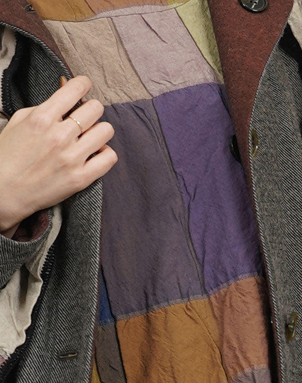 
                  
                    Load image into Gallery viewer, 袋チェックリバーシブルベスト / BEF07648WA
                  
                