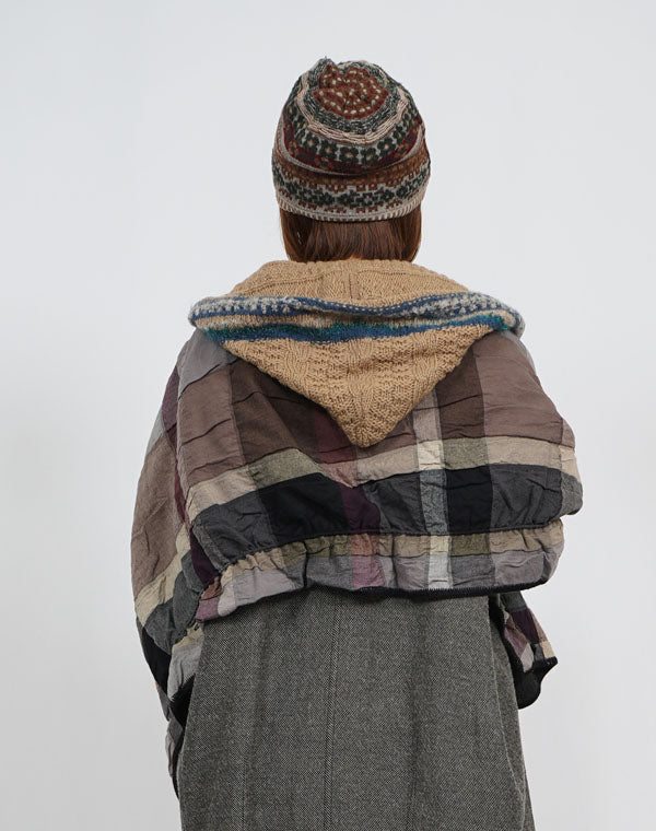 
                  
                    Load image into Gallery viewer, 袋チェックリバーシブル3WAYショール / BEF07652WA
                  
                