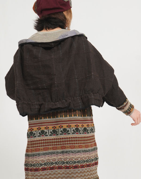 
                  
                    Load image into Gallery viewer, 袋チェックリバーシブル3WAYショール / BEF07652WA
                  
                