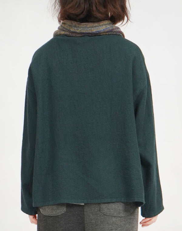 
                  
                    Load image into Gallery viewer, 製品染めリーフ柄刺繍入りブラウス / BEF07657WA
                  
                