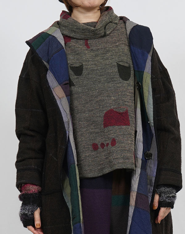 
                  
                    Load image into Gallery viewer, ポケットドット柄ジャージーリバーシブルプルオーバー / BEF07662WA
                  
                