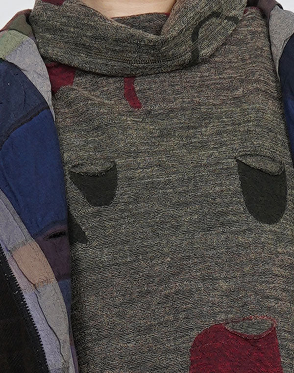 
                  
                    Load image into Gallery viewer, ポケットドット柄ジャージーリバーシブルプルオーバー / BEF07662WA
                  
                