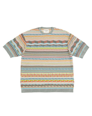 
                  
                    Load image into Gallery viewer, Striped Pattern S/S T-shirt / BEH25001UA
                  
                