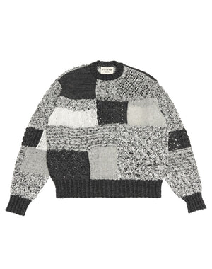 
                  
                    Load image into Gallery viewer, Patchwork Crewneck Sweater / BEH25003UA
                  
                