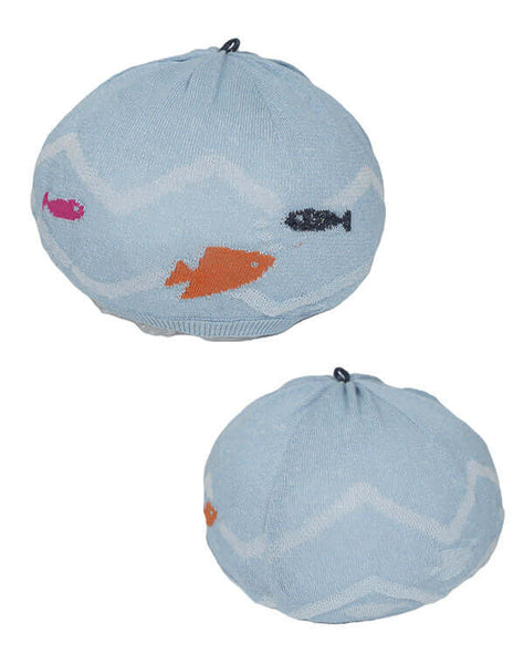 M.&KYOKO エムアンドキョウコ｜【SALE】海柄インターシャニット帽