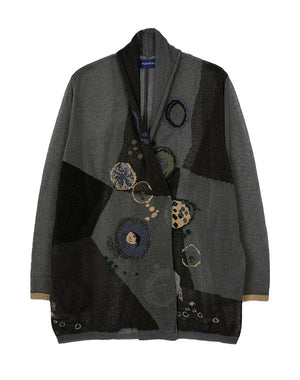 美品　【定価3万】カシウェア ロングカーディガン ネイビー 美品 【定価3万】カシウェア ロングカーディガン ネイビー