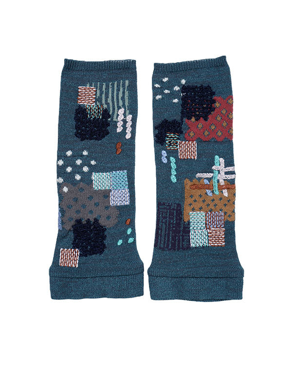 パッチワーク柄刺繍入りアームカバー / BFN07211WA｜ M.&KYOKO(エム