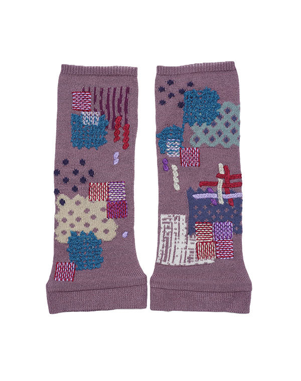パッチワーク柄刺繍入りアームカバー / BFN07211WA｜ M.&KYOKO(エム