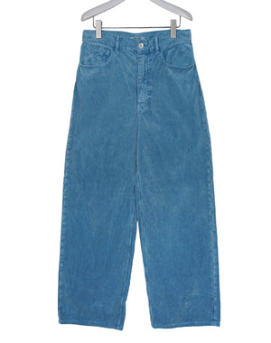 AURALEE / WOMEN GARMENT-DYED FINX CORDUROY 5P WIDE PANTS