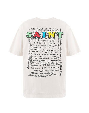 SAINT Mxxxxxx セントマイケル｜JR_SS T-SHIRT/MASK/WHITE SM-MK8-0000