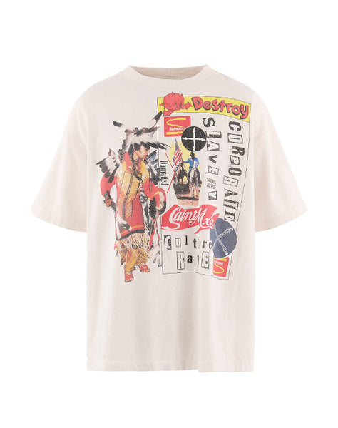 SAINT Mxxxxxx セントマイケル｜JR_SS T-SHIRT/DESTROY/WHITE SM-MK8