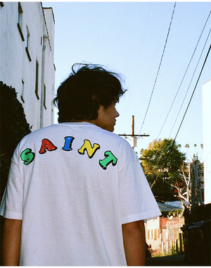 SAINT Mxxxxxx セントマイケル｜JR_SS T-SHIRT/DESTROY/WHITE SM-MK8