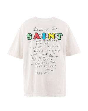 SAINT Mxxxxxx セントマイケル｜JR_SS T-SHIRT/E/WHITE SM-MK8-0000