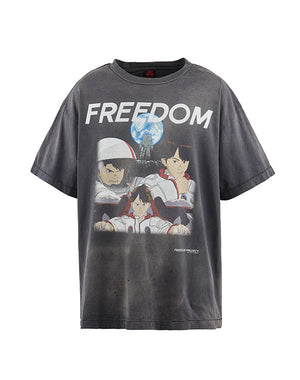 
                  
                    Load image into Gallery viewer, FD_SS TEE/FREEDOM/BLACK / 304231241015
                  
                