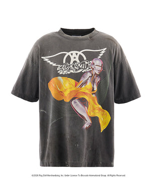 SAINT Mxxxxxx / SM-MK8-0000-C25/AS_SS T-SHIRT/AEROSMITH/BLACK