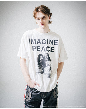 SAINT Mxxxxxx セントマイケル｜JL_SS T-SHIRT/IMAGINE PEACE/WHITE SM