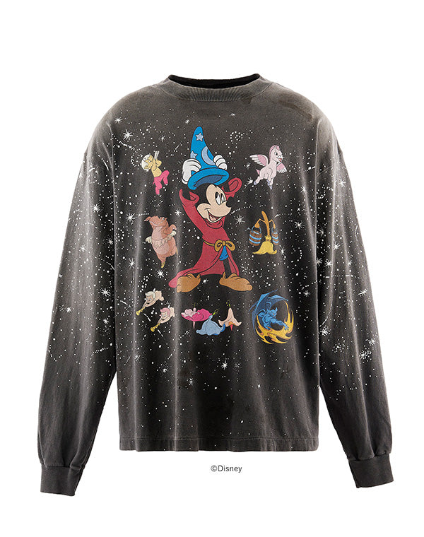 SAINT Mxxxxxx / SM-MK1-0000-C90/DSNY_LS T-SHIRT/FANTASIA/BLACK
