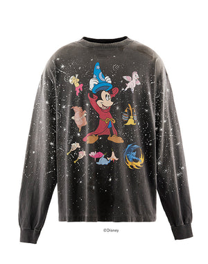 SAINT Mxxxxxx / SM-MK1-0000-C90/DSNY_LS T-SHIRT/FANTASIA/BLACK