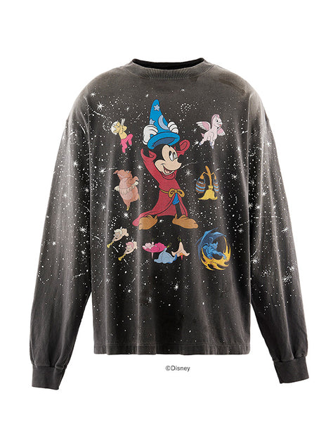 SAINT Mxxxxxx / SM-MK1-0000-C90/DSNY_LS T-SHIRT/FANTASIA/BLACK