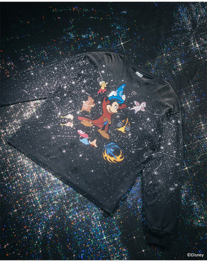 SAINT Mxxxxxx / SM-MK1-0000-C90/DSNY_LS T-SHIRT/FANTASIA/BLACK