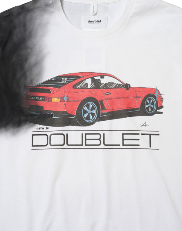 doublet ダブレット｜EXHAUST STAINED T-SHIRT 26AW44CS460｜GEA