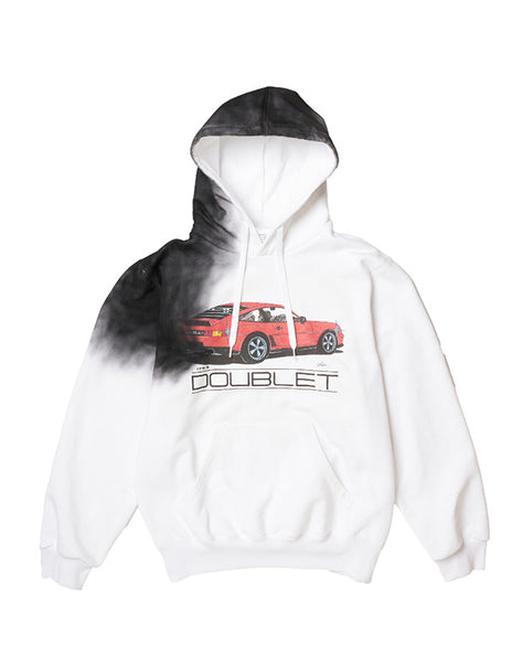 doublet / EXHAUST STAINED HOODIE / 26AW45CS461 – satoseni online