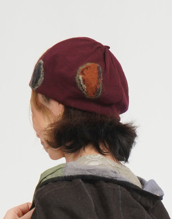 
                  
                    Load image into Gallery viewer, 小石柄ベレー帽 / BEF07620WA
                  
                