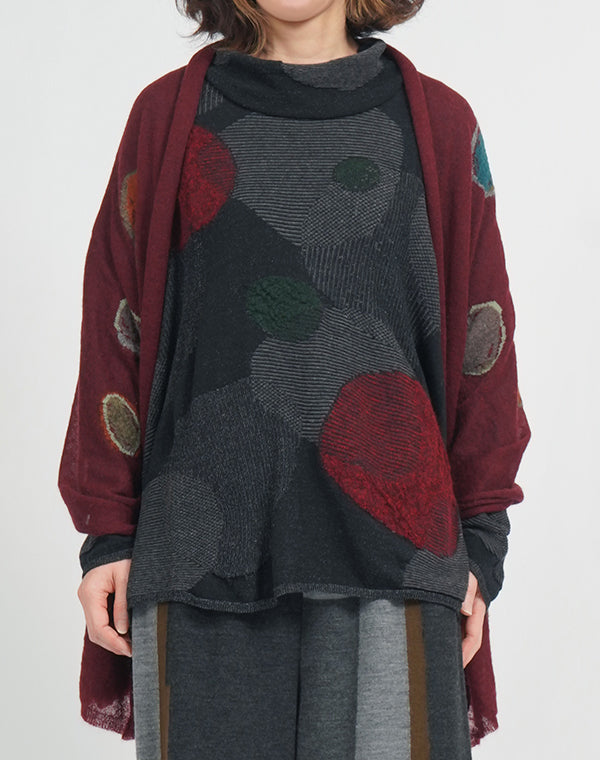 
                  
                    Load image into Gallery viewer, 小石柄ショール / BEF07619WA
                  
                