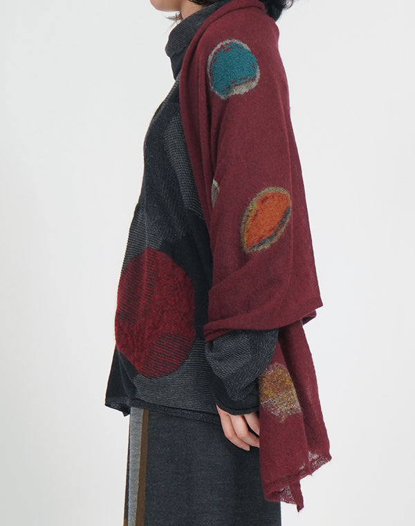 
                  
                    Load image into Gallery viewer, 小石柄ショール / BEF07619WA
                  
                