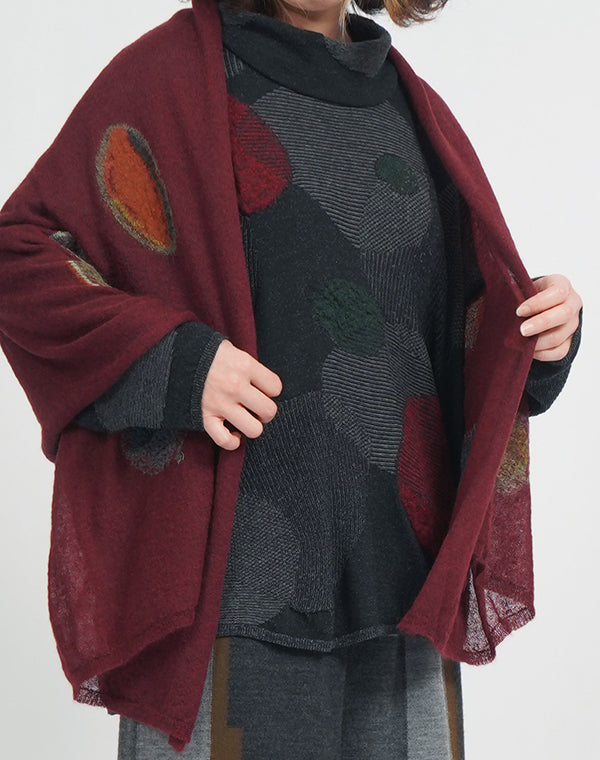 
                  
                    Load image into Gallery viewer, 小石柄ショール / BEF07619WA
                  
                