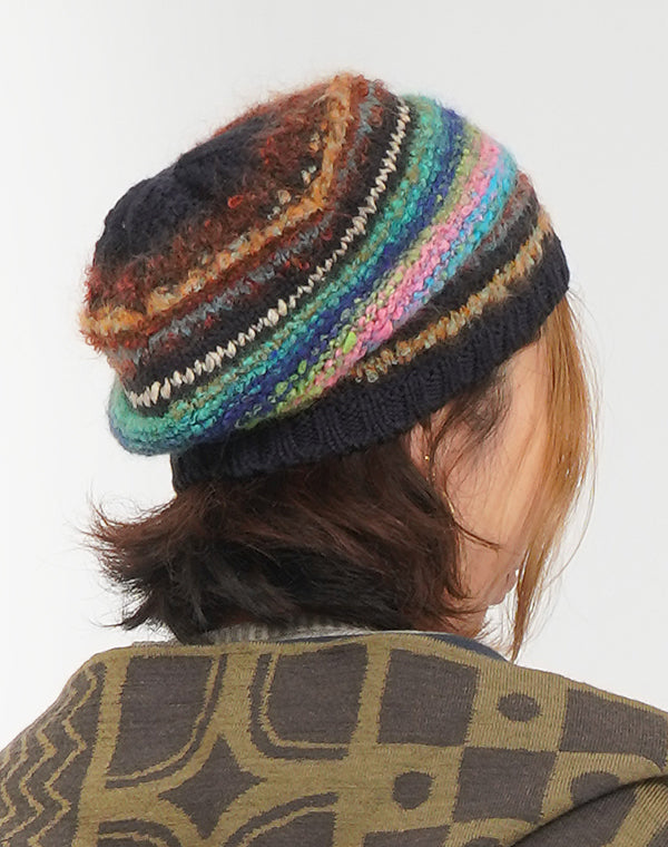 
                  
                    Load image into Gallery viewer, MIX ボーダーニット帽 / BEF07629WA
                  
                