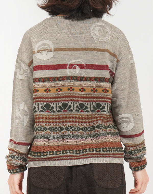 
                  
                    Load image into Gallery viewer, MIX ジャカードコンパクトプルオーバー / BEF07601WA
                  
                