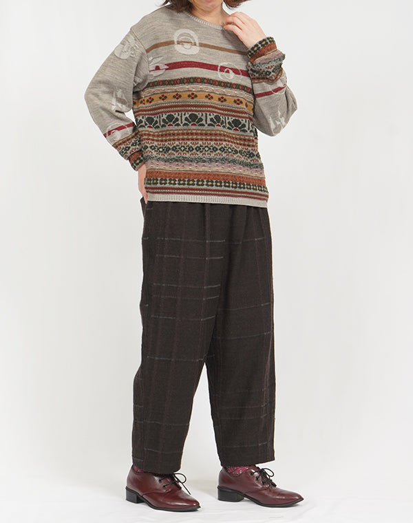 
                  
                    Load image into Gallery viewer, MIX ジャカードコンパクトプルオーバー / BEF07601WA
                  
                