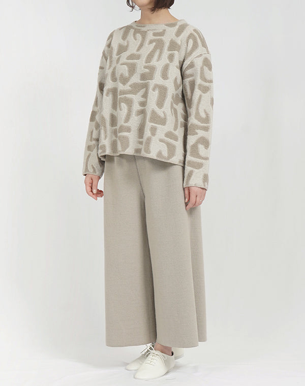 
                  
                    Load image into Gallery viewer, 幾何学タイル柄リバーシブルニットパンツ / BEF07643WA
                  
                