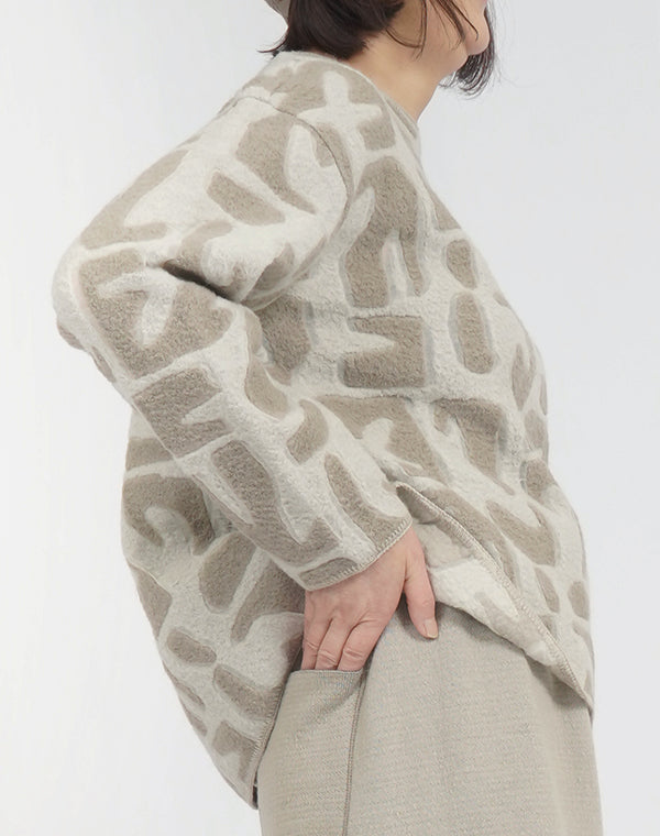 
                  
                    Load image into Gallery viewer, 透けウールジャージープルオーバー / BEF07665WA
                  
                