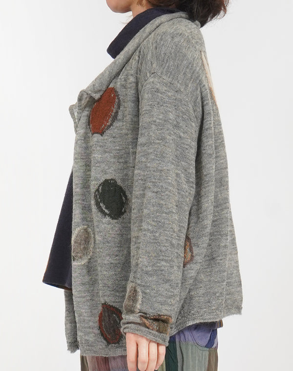 
                  
                    Load image into Gallery viewer, 小石柄カーディガン / BEF07618WA
                  
                