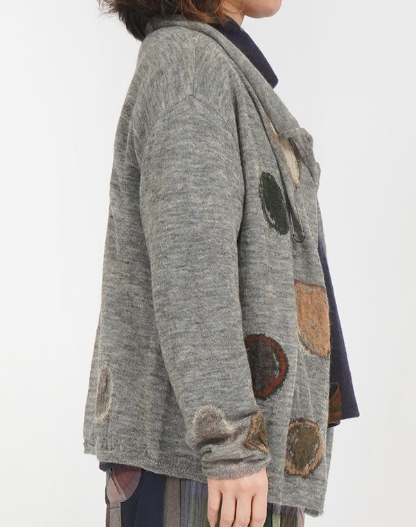 
                  
                    Load image into Gallery viewer, 小石柄カーディガン / BEF07618WA
                  
                