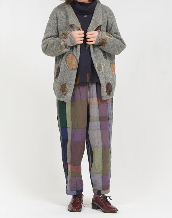 
                  
                    Load image into Gallery viewer, 袋チェックリバーシブルニットポケットパンツ / BEF07651WA
                  
                